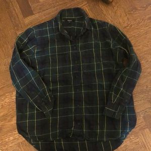 Madewell boyshirt in inkwell plaid